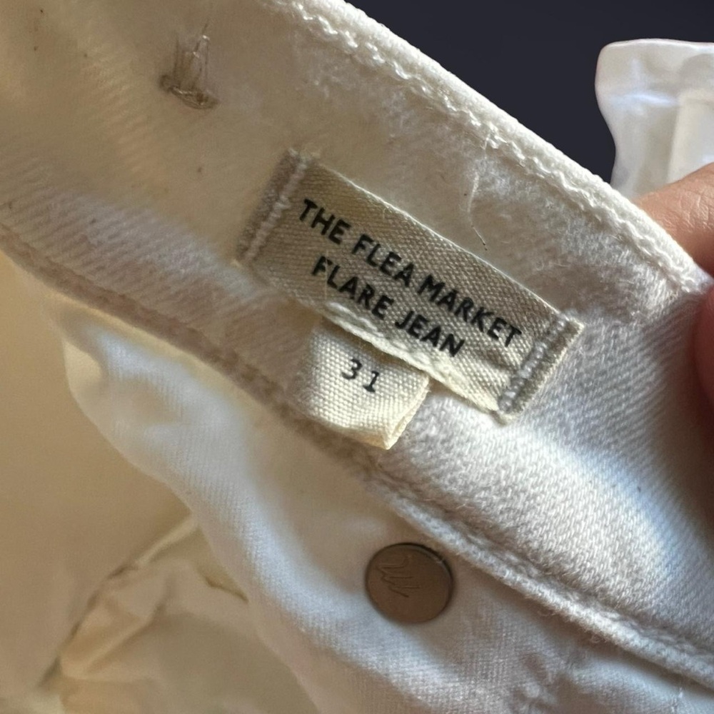Madewell Flea Market Flare White high-waisted jeans - Picture 8 of 10